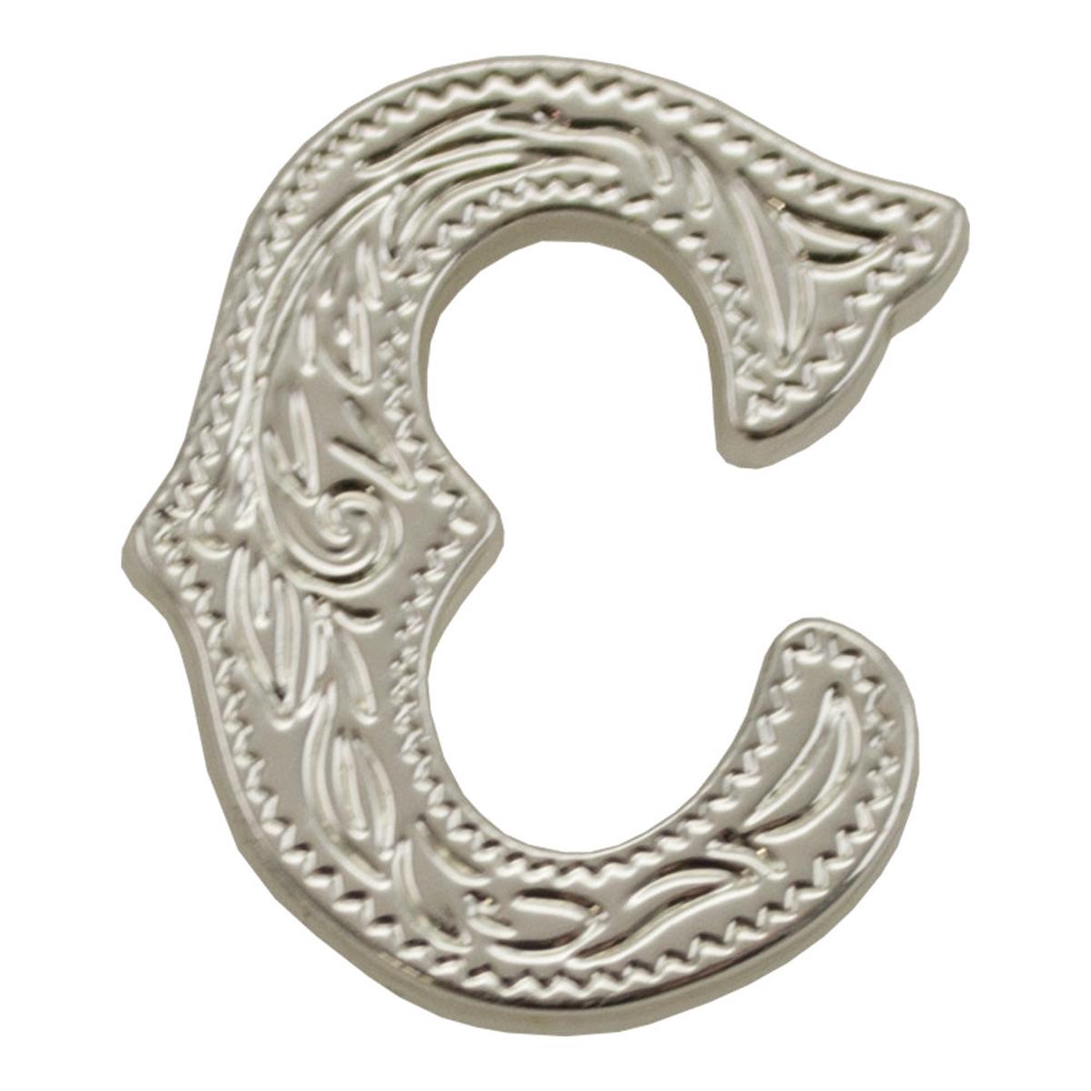 3/4″ (C) Alphabet Letter – Silver