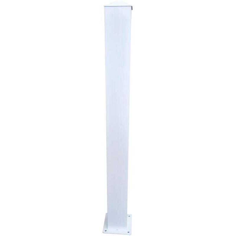 4″ x 4″ White Aluminum Railing Stair Post