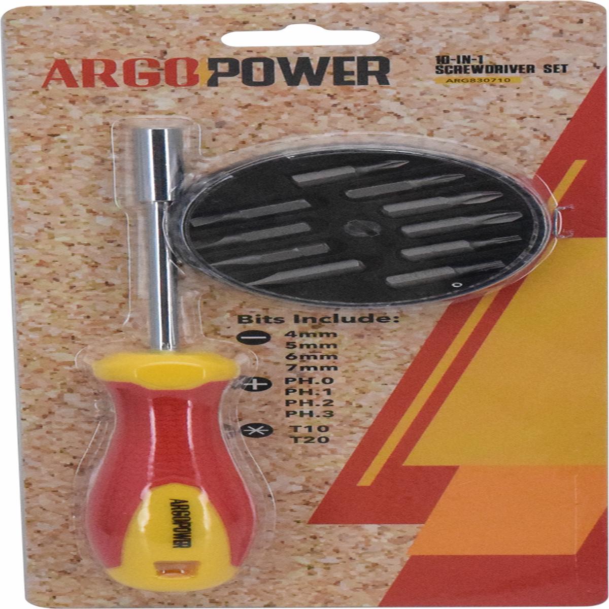 Argo Screwdriver Quick Change 10-In-1  Heavy-Duty Multi-Tool ARG830710