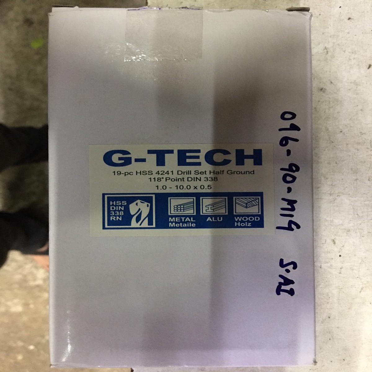 G-Tech 19Pc Hss Drill Set 1.0-10X0.5Mm | Model : 096-90-M19