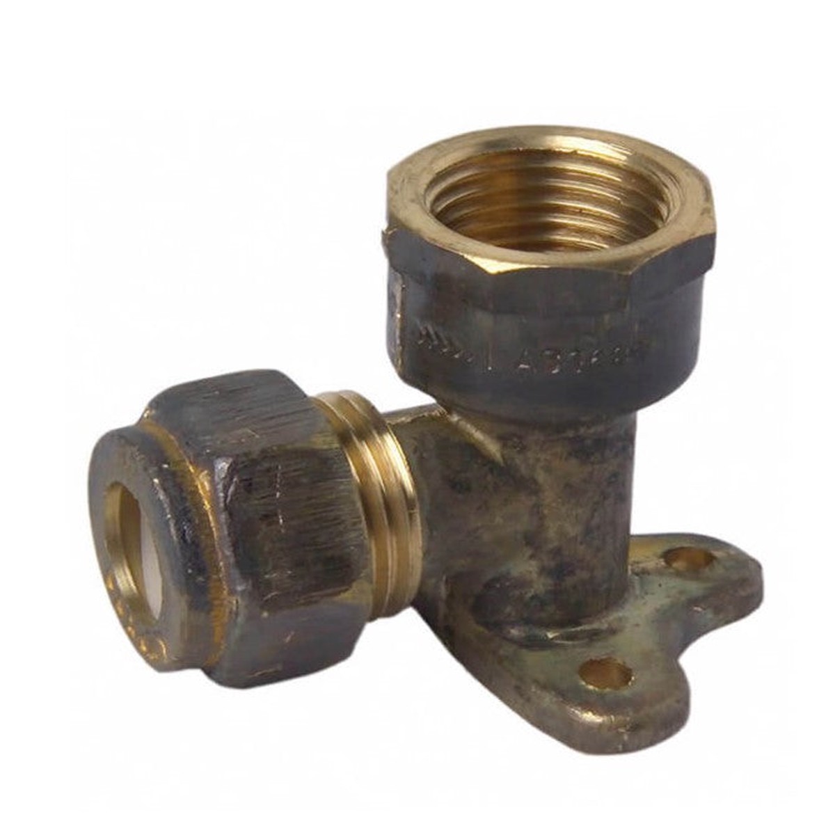 Nylon Compression Brass Elbow Female x Comp Lugged 1/2″ F x 1/2″ C