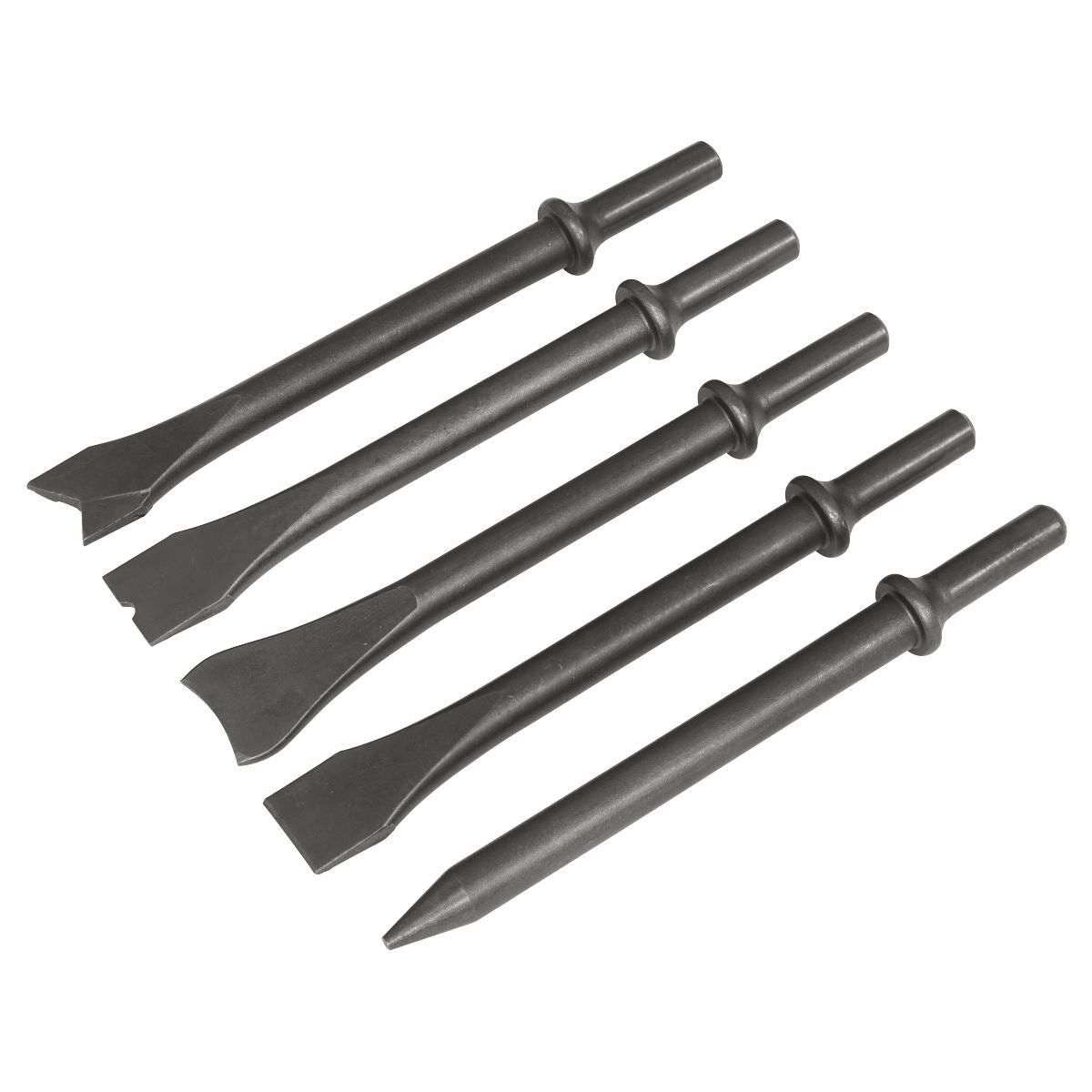 Sealey Air Hammer Chisel Set 5pc 170mm .401″ Shank SA11C