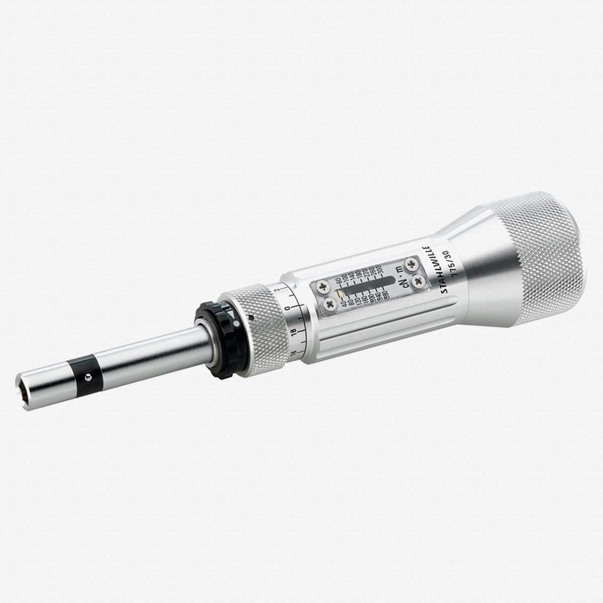 Stahlwille 775 TORSIOMAX Torque Screwdriver for 1/4″ Hex Bit, Size a/12, 2-12 in-lb