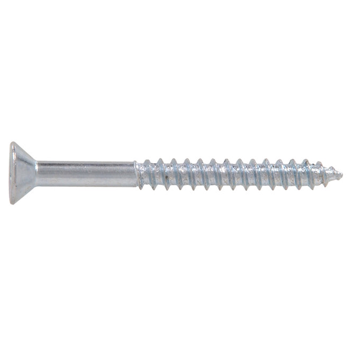 12×2-1/2 Flat Head Zinc Wood Screw (100/Box)