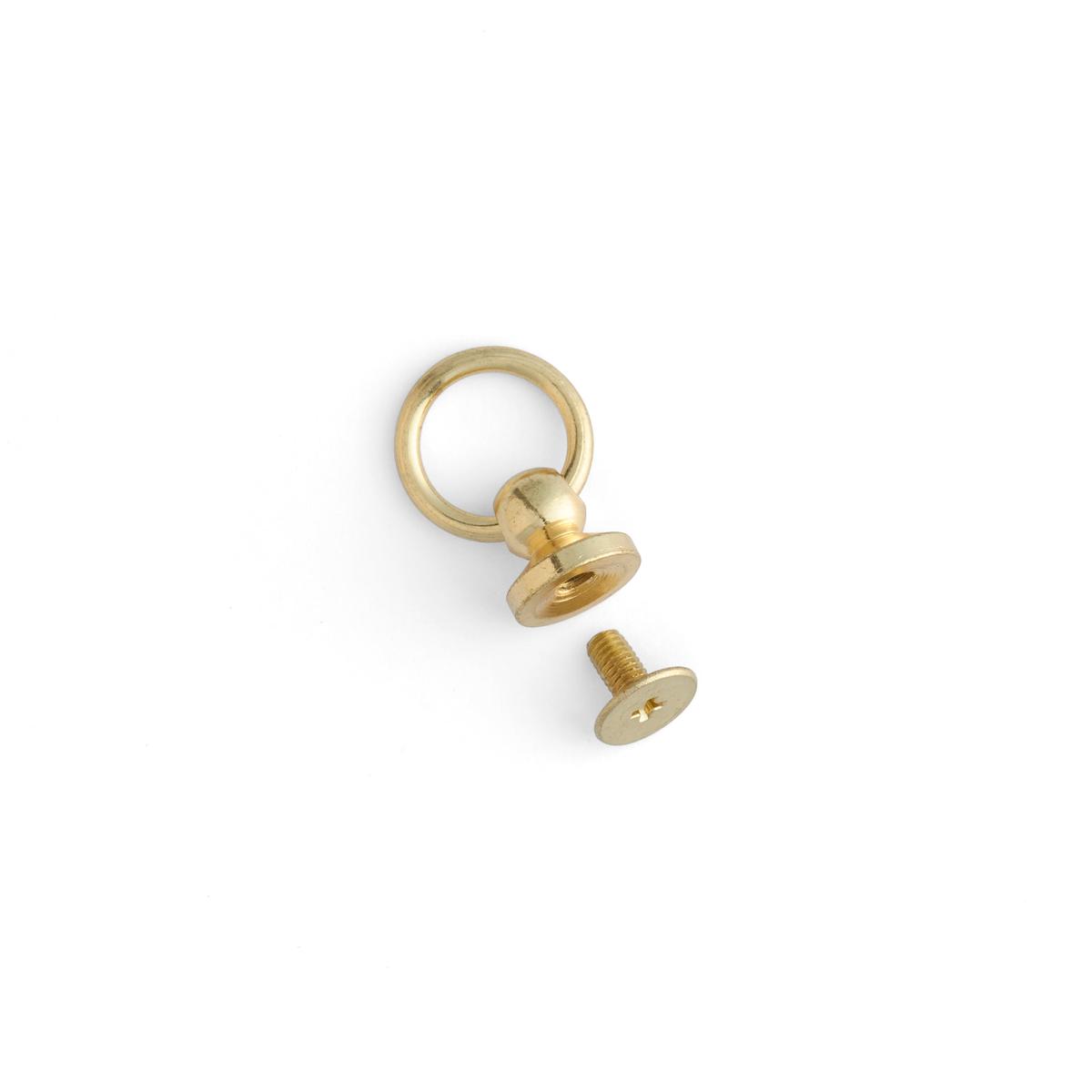 Adalynn Button Stud with Strap Hanger – Brass Plate