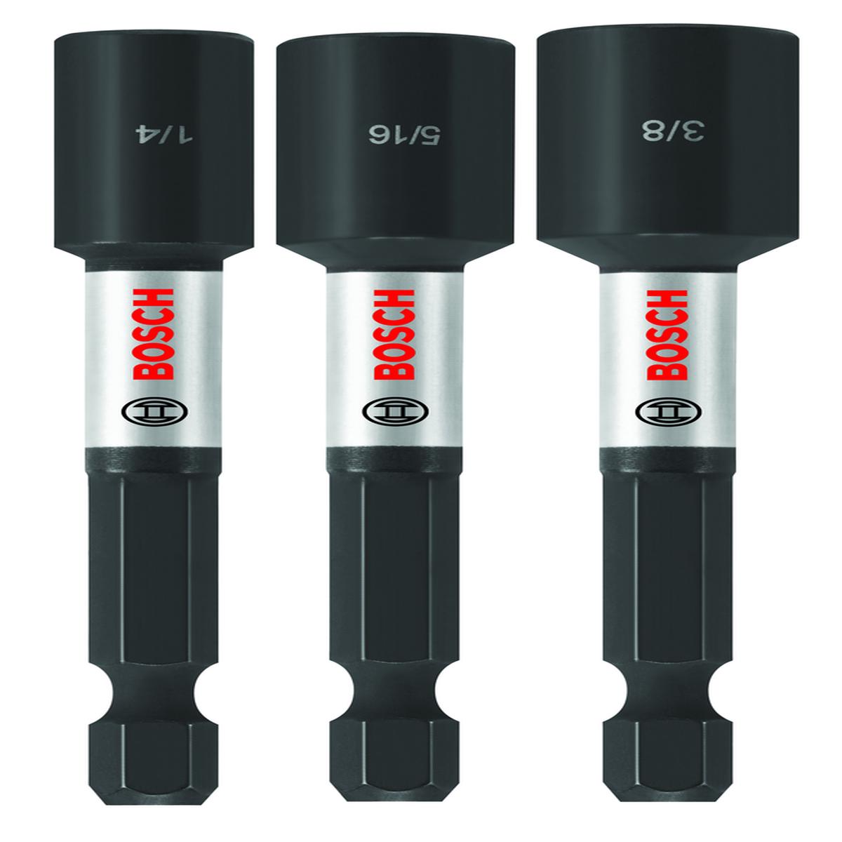 Bosch ITNS2492 Impact Tough Magnetic Nutsetter Set 3PC 2-9/16 (3-Pack)