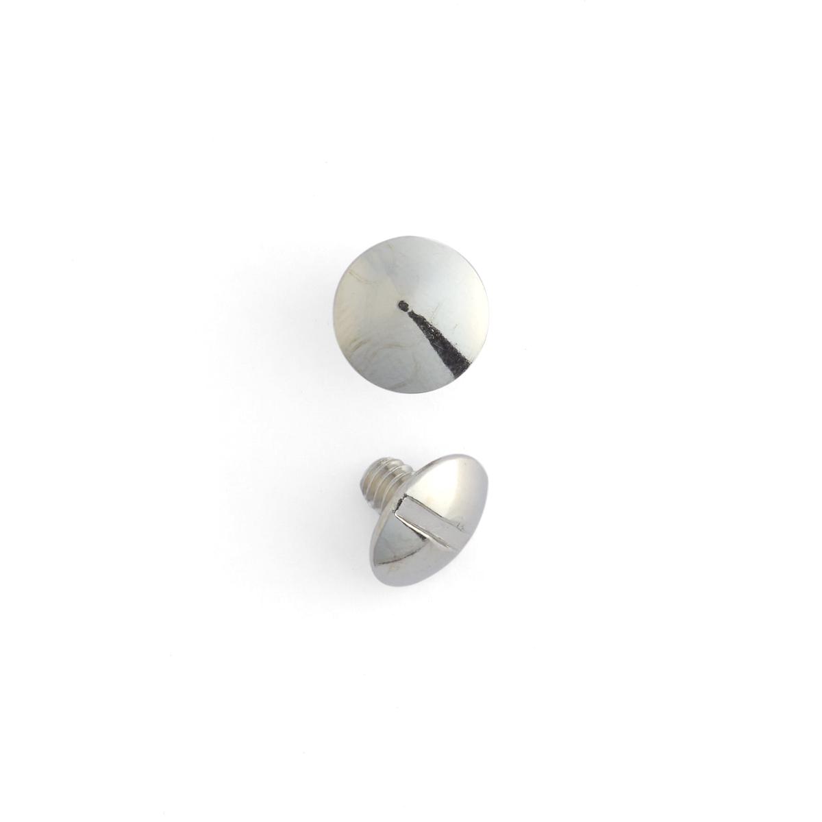 Chicago Screws – Nickel Plate | 1/4″ (6 mm) | 100 pack