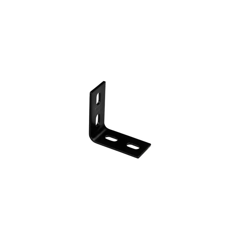 Corner Brace, Black Steel, 3.1-In.