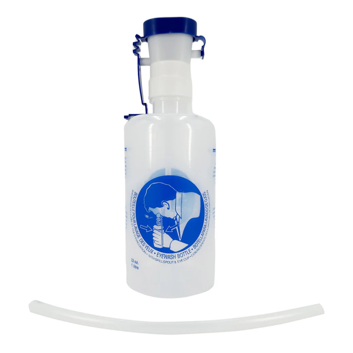 LEO L-12267 Eye Wash Bottle with Eye Cup – No Solution 1L(32oz)