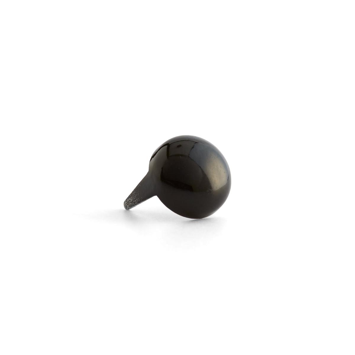 Round Spots 100 Pack – Glossy Black | 3/8″ (10 mm)