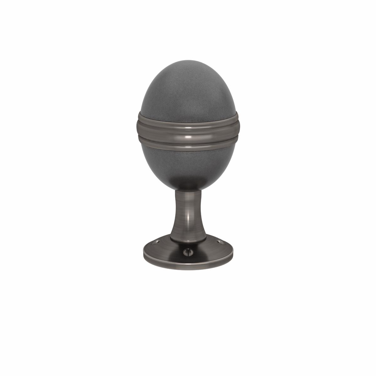 Saturn Combination Amalfine Door Knob 8211 Dummy Single (fixed dead) 8211 Alupewt Vintage Nickel