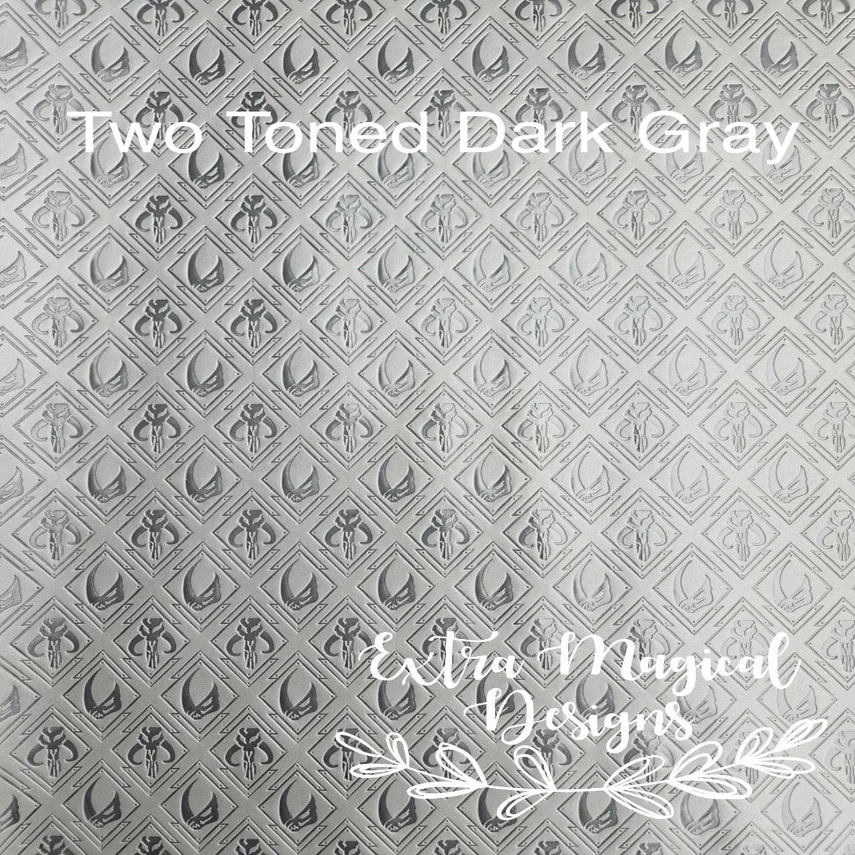 Star Mando Embossed Vinyl 18 inch Rolls A – Two Toned Dark Gray