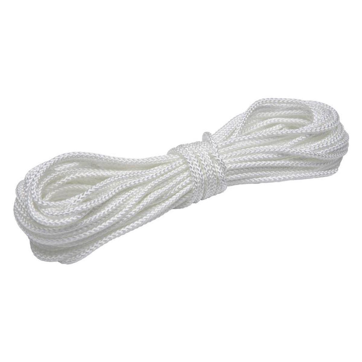 6100 – ROPE POLY BRAID 3/16INX100FT ALL PURPOSE WHITE 75LB WORKING LOAD