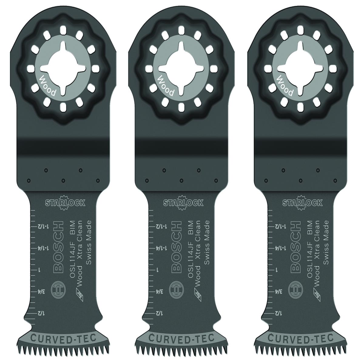 Bosch OSL114JF-3 Starlock 1-1/4 Bim Xtra Clean 3PK (3-Pack)