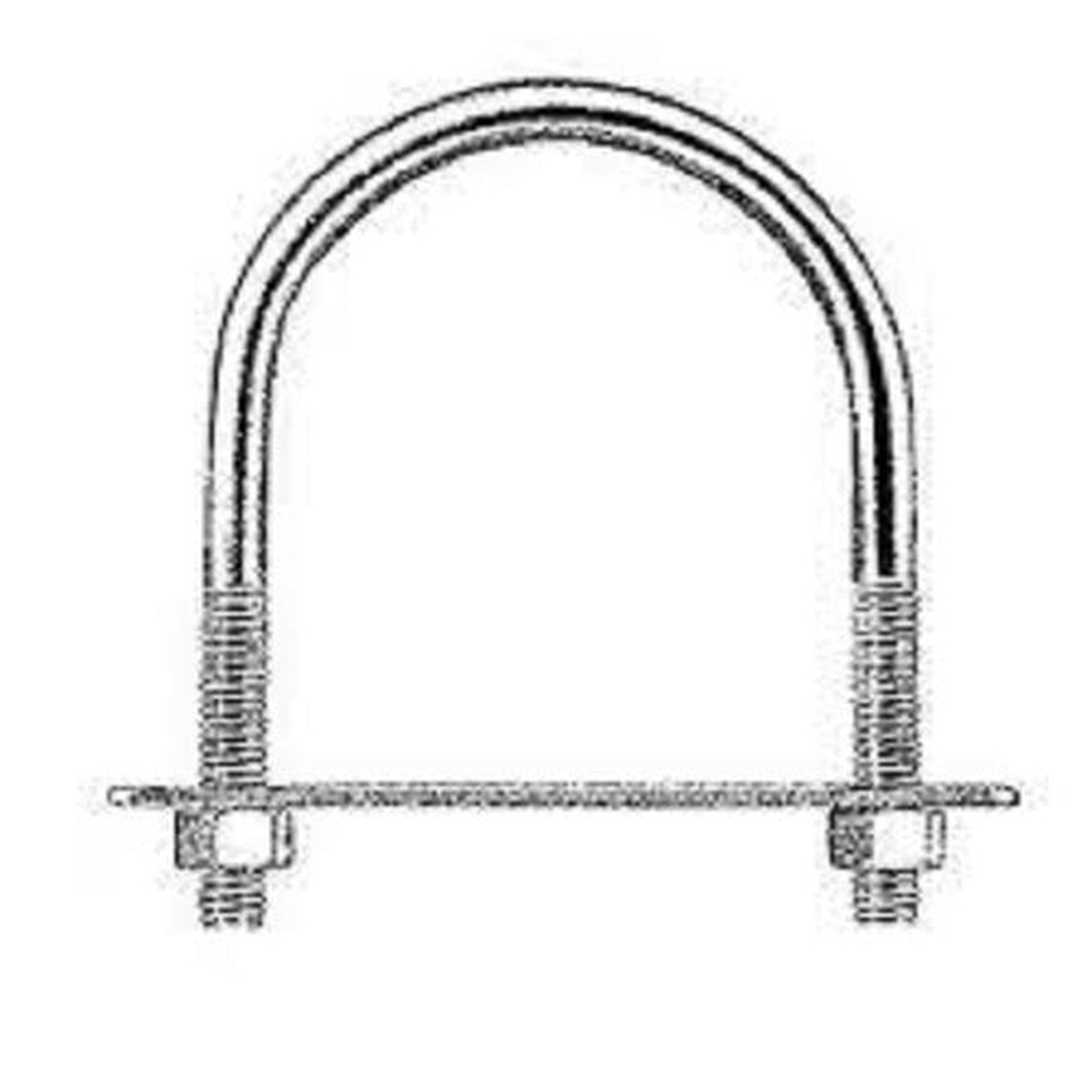 Hindley Stainless Steel U-Bolt – 1/4″ Diameter x 1″ Inside Width x 1-3/4″ Outside Total Length