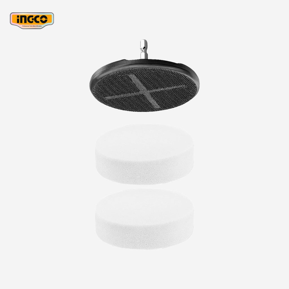 Ingco Ingco Set of 3 pieces Quick Change Cleaning Set Soft Sponges & Scrubber WCB35351 ING-HT