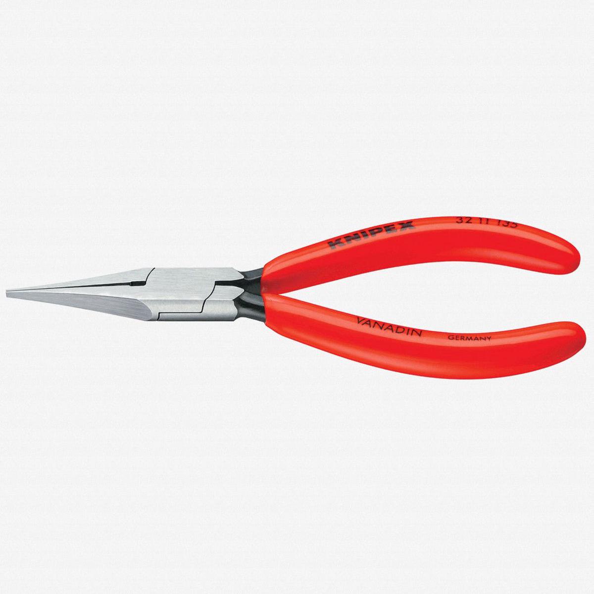 Knipex 5.3″ Relay Adjusting Pliers (flat pointed jaws) – Plastic Grip