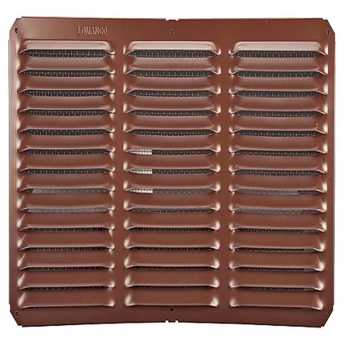 Lomanco LomanCool C816BR Cornice Vent 8 in L 16 in W 65 sq-ft Net Free Ventilating Area Aluminum Brown Pack of 12