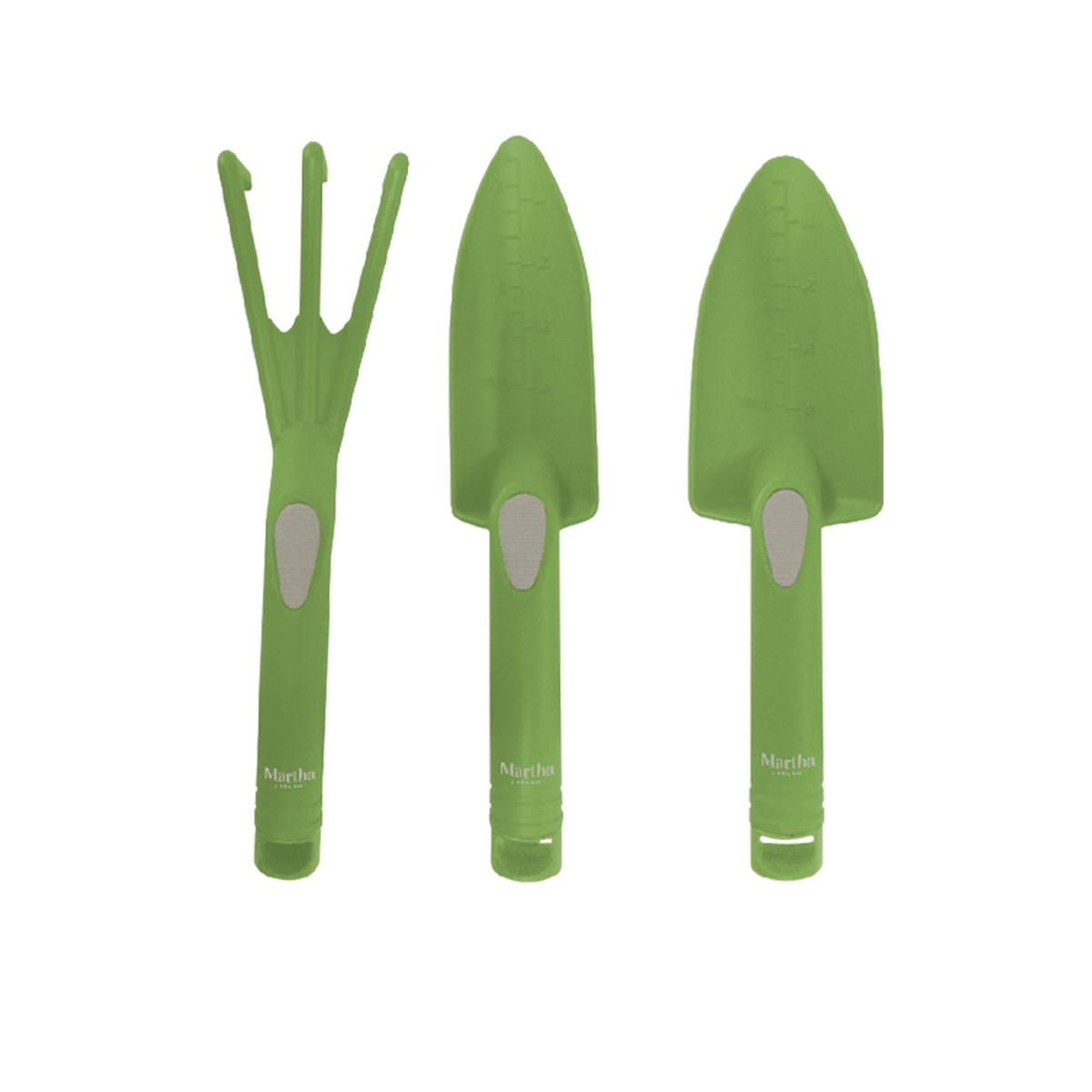 Martha Stewart MTS-PDT-S3 3pc Digging Tool Set Trowel Scoop and Cultivator