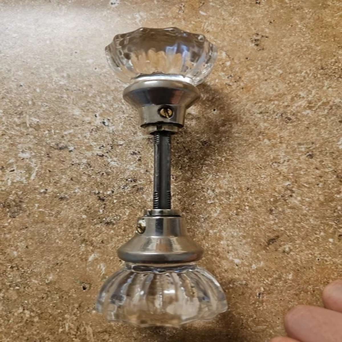1920s Clear Glass Door Knob Authentic