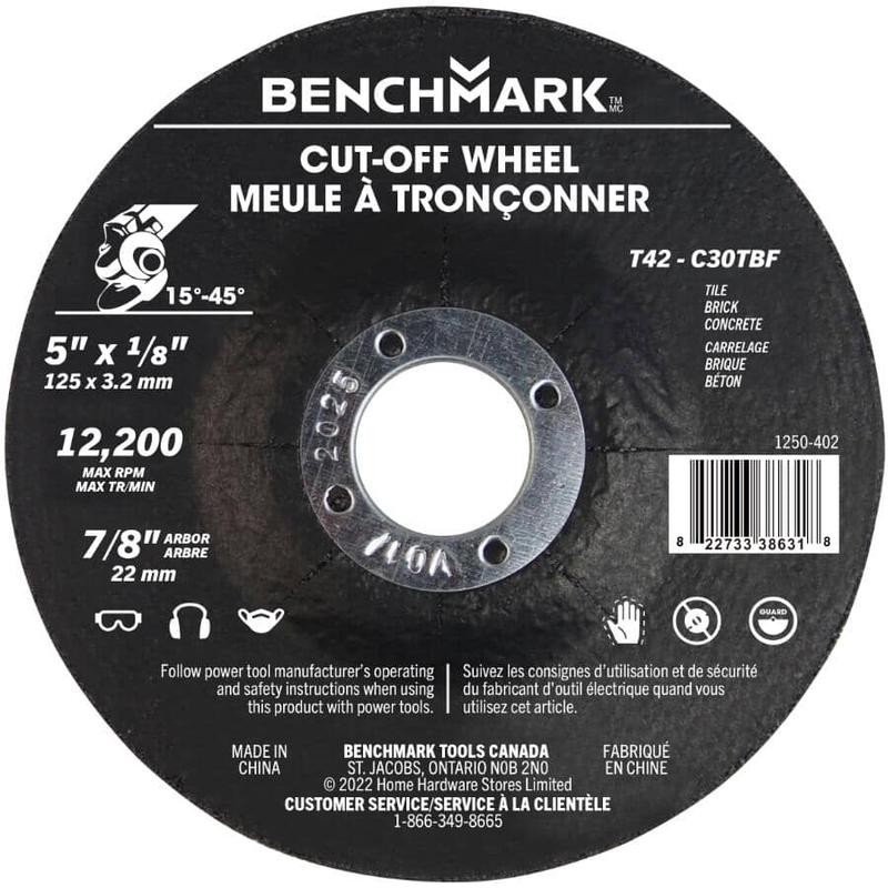 5″ x 1/8″ x 7/8″ Depressed Centre Masonry Cut-Off Wheel