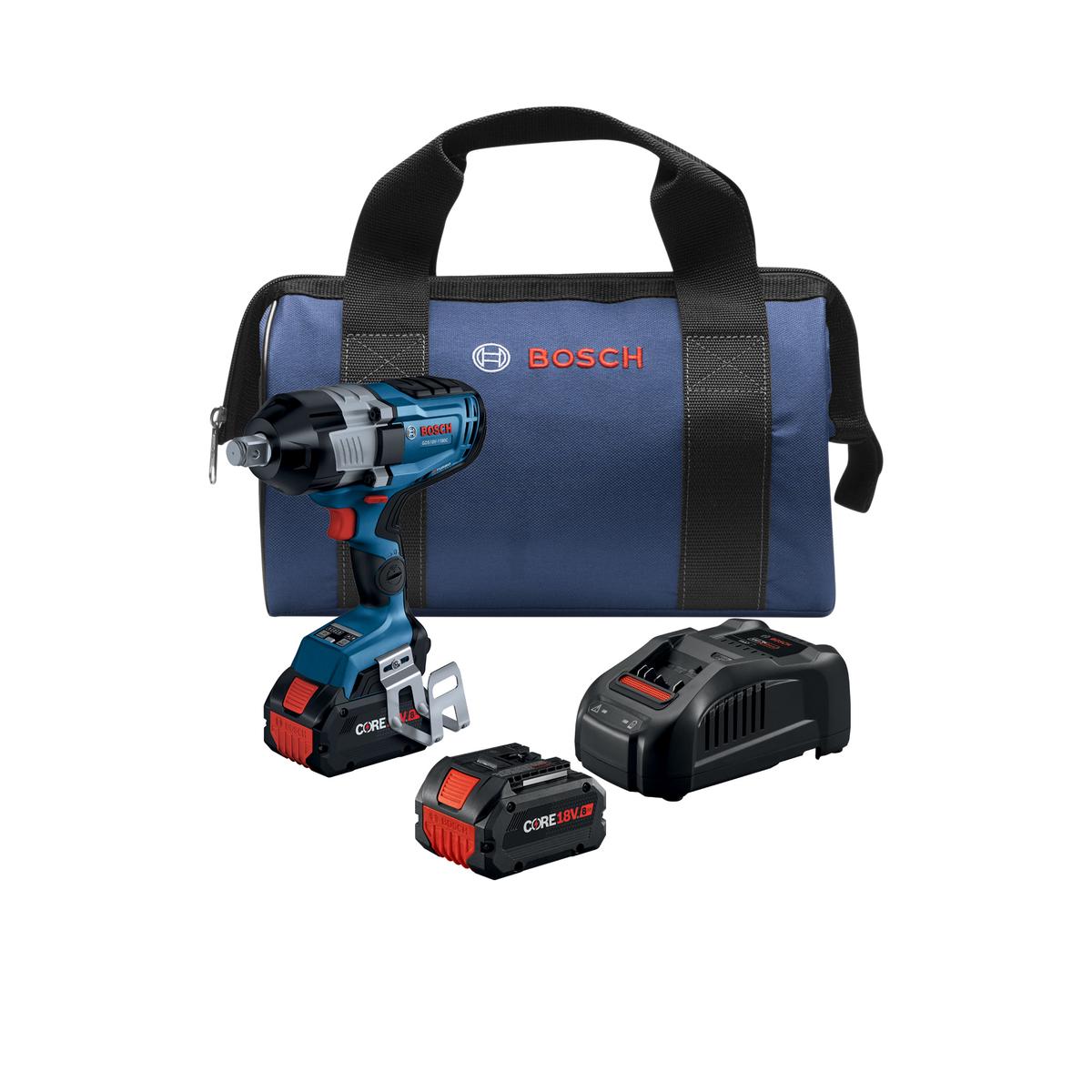 Bosch GDS18V-1180CB28 18V Profactor Brushless 3/4 Square Drive Impact Wrench w/ (2) 8.0Ah