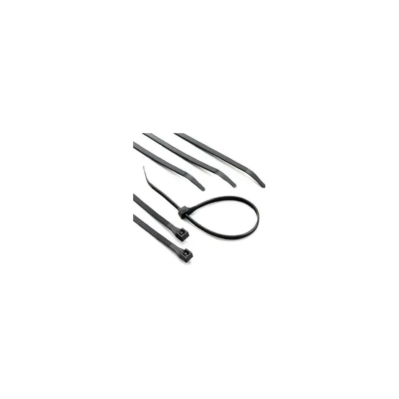Cable Ties, Black Nylon, 11-In., 100-Pk.