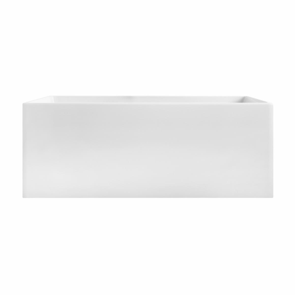 Decina 1500mm Bianco Back To Wall Corner freestanding Bath Gloss White