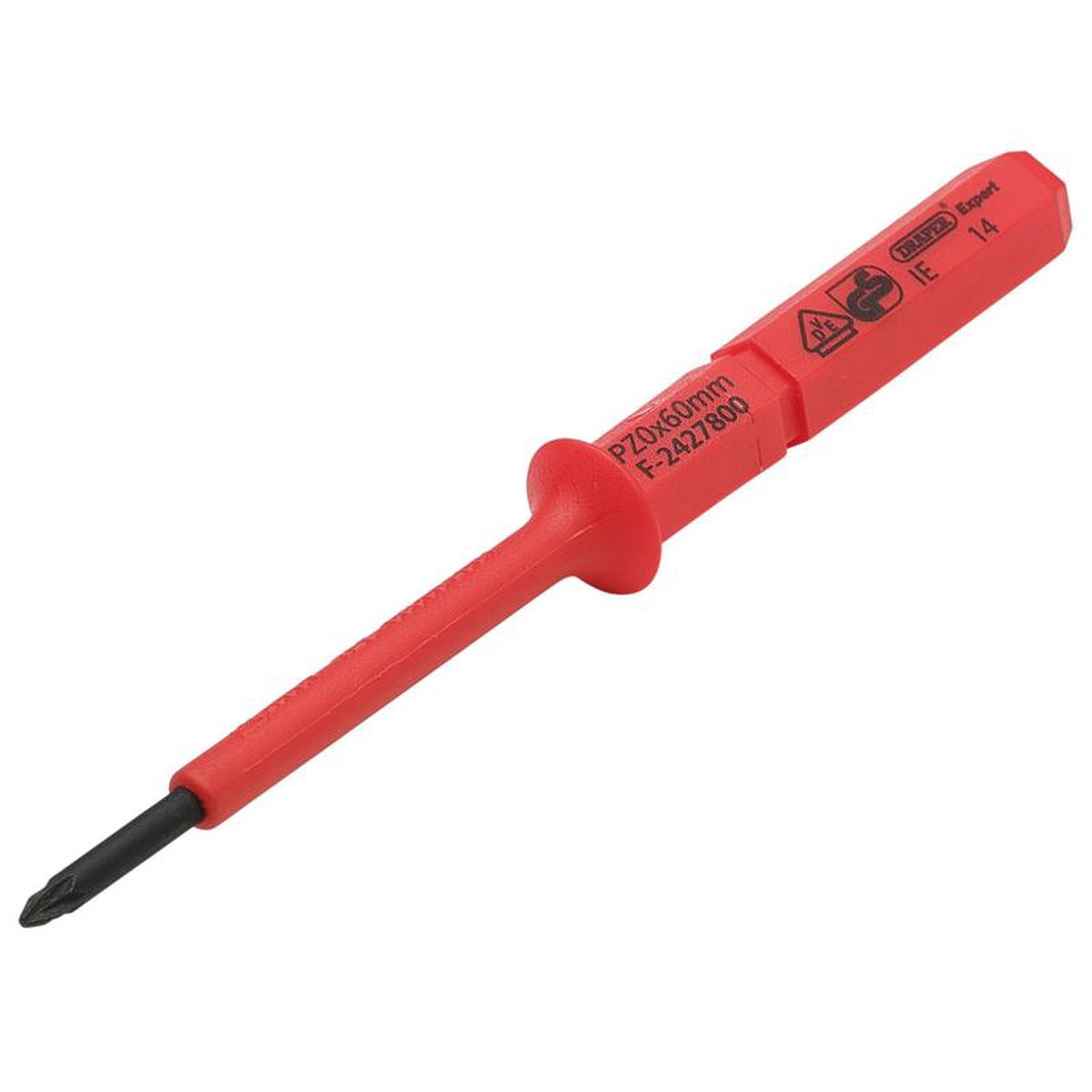 Draper 24744 XP1000; VDE PZ Type Interchangeable Screwdriver Blade, No.0 x 60mm