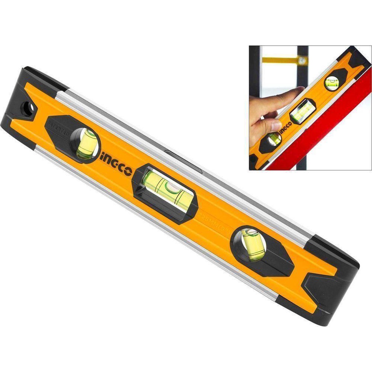 Ingco HMSL01030 Magnetic Mini Spirit Level 9″