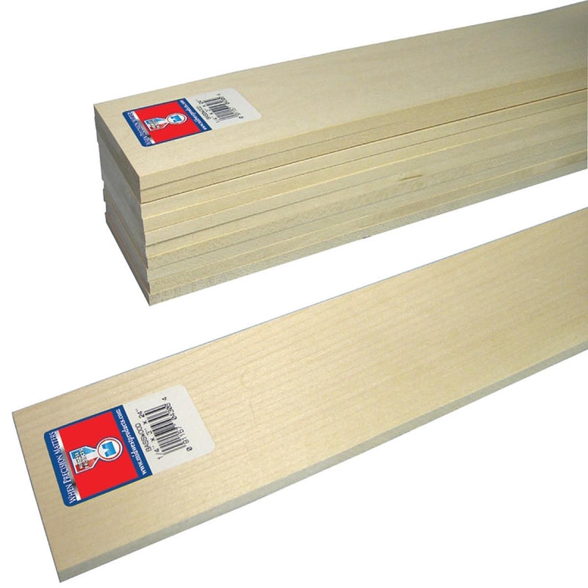Midwest Products 4306 Basswood Sheet 24 in L Basswood Pack of 5