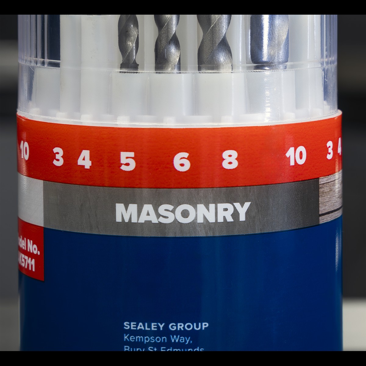 Sealey AK5711DB Drill Bit Sets Combination Display Box of 6