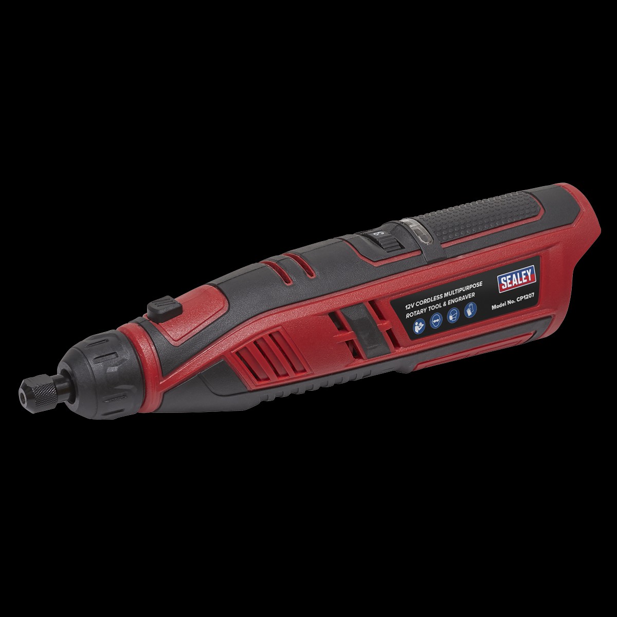 Sealey CP1207 12V SV12 Series 49pc Cordless Multipurpose Rotary Tool & Engraver Kit – Body Only