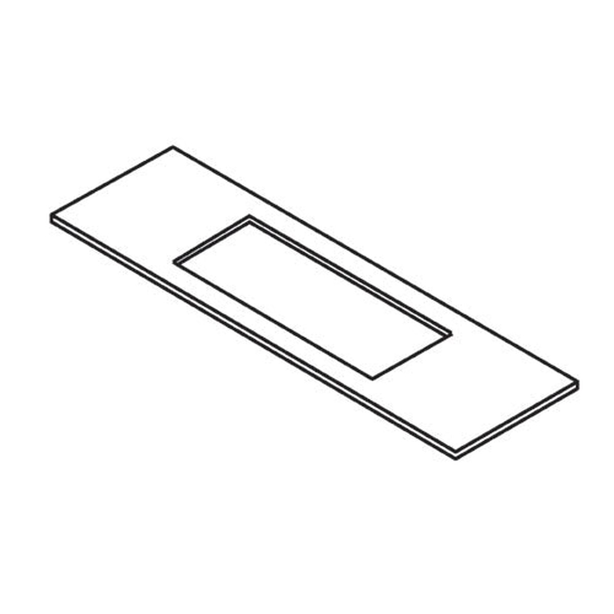 Trend Tools WP-LOCK/T/17 Lock Template Radiused 25.6Mm X 153Mm