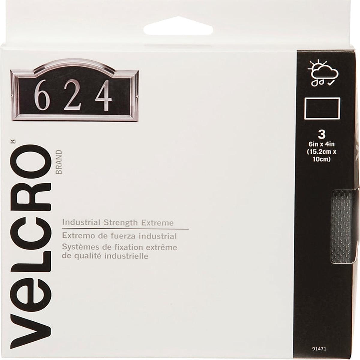 VELCRO Brand Pro Extreme 91471 Fastener 4 in W 6 in L Synthetic Titanium