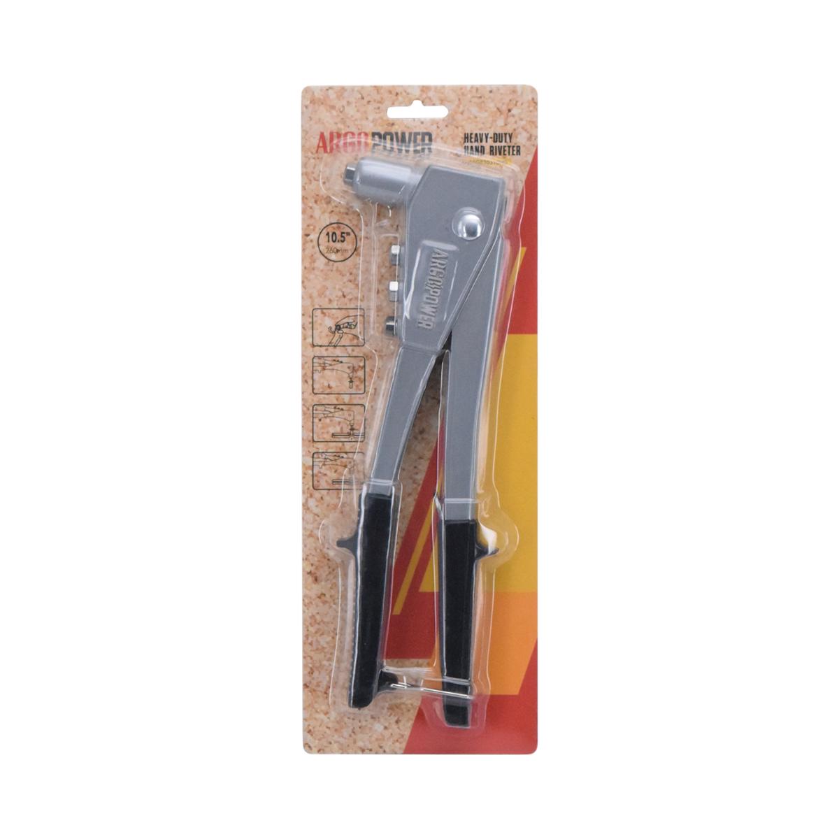 Argo Riveter HD Round Pin Head W/ 4 Nose  Professional Tool