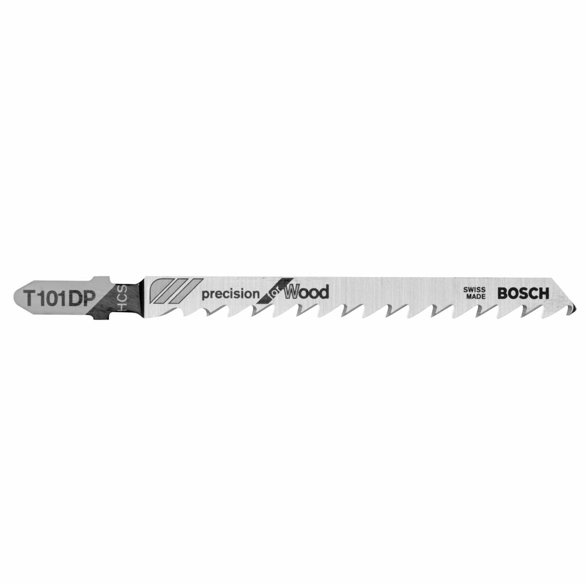 Bosch T101DP 4, 6TPI, HCS T-SHANK JIGSAW BLADE  (5 PK) (5/Pack)