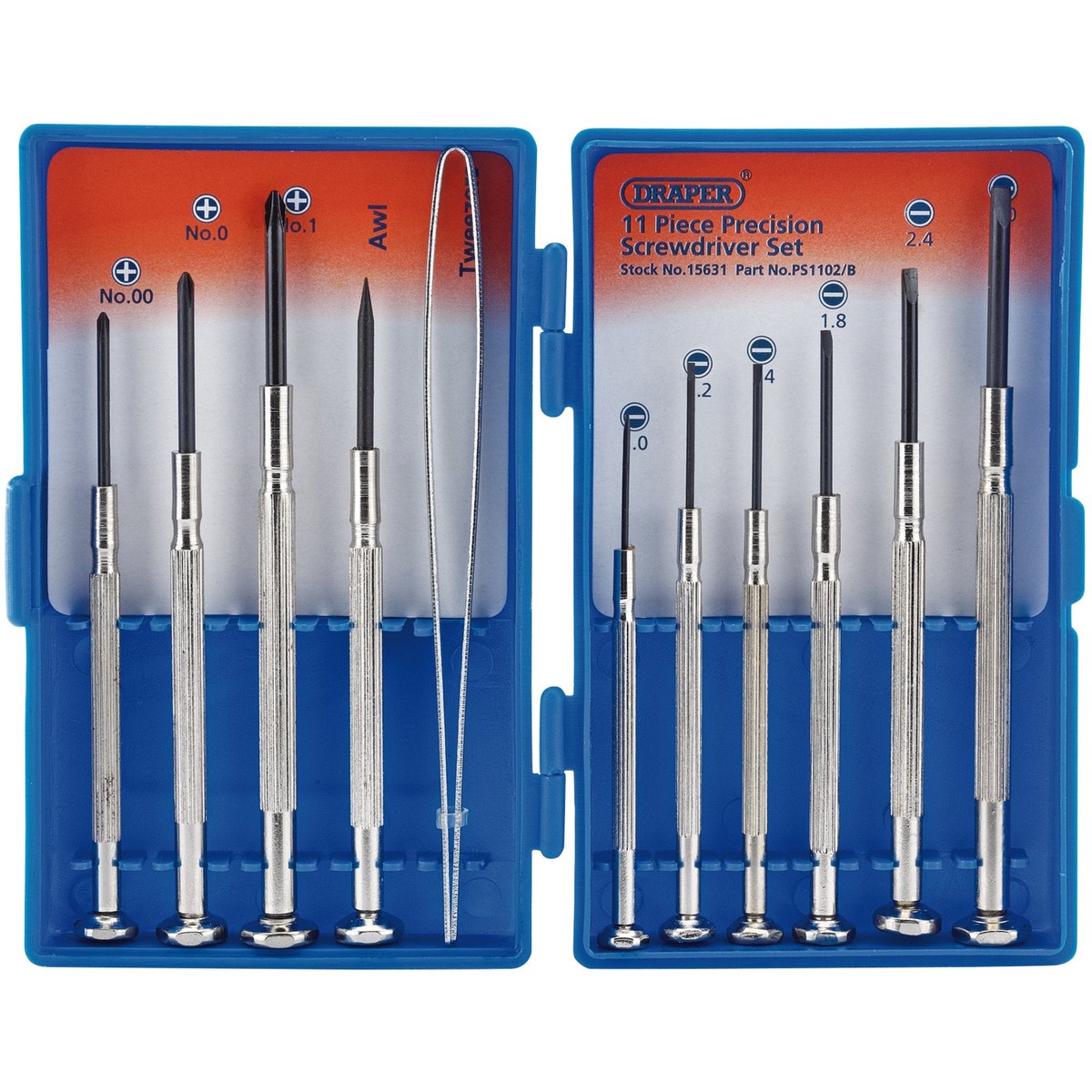Draper 15631 Precision Screwdriver Set (11 Piece)