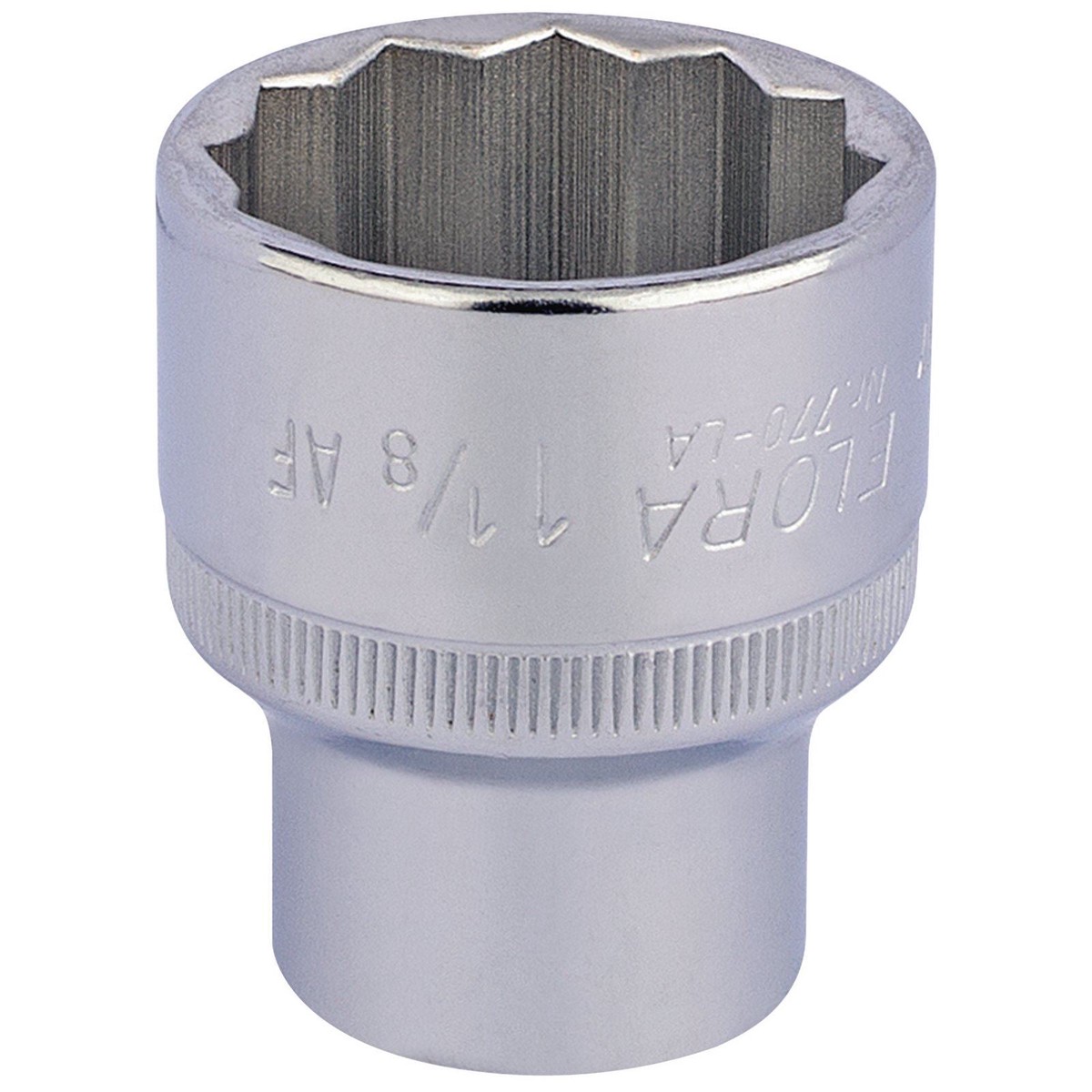 Elora 1x 1.1/8″ 1/2″ Square Drive Bi-Hexagon Socket Professional Tool 24492