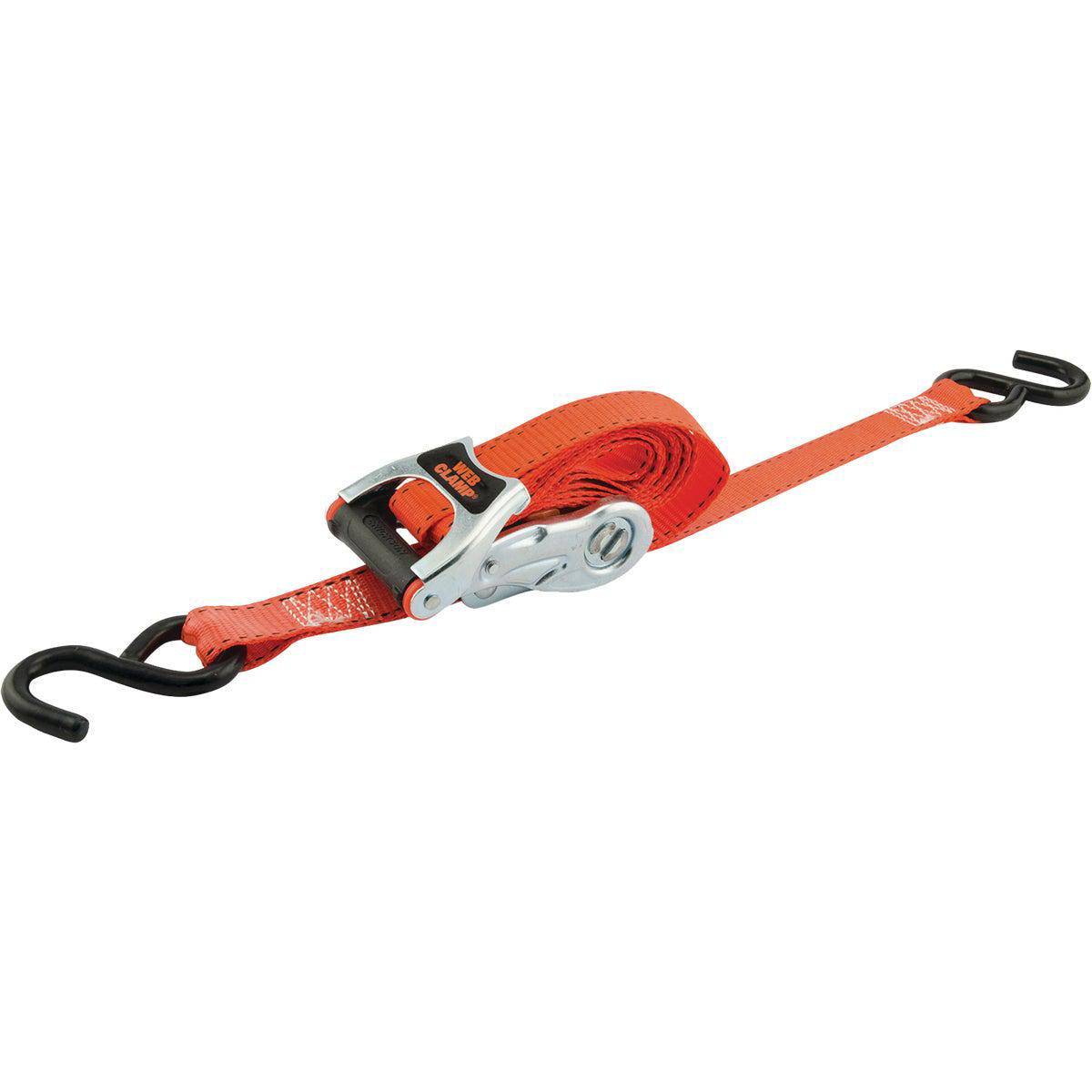 Erickson 1 In x 8 Ft Ratchet Strap with Web Clamp (2-Pack)