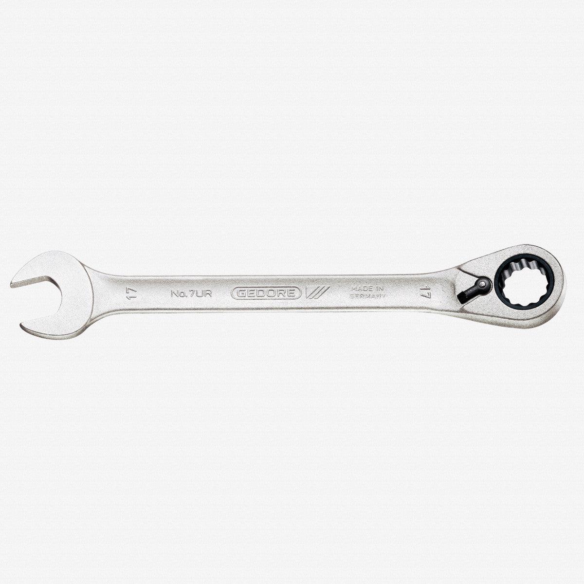 Gedore 7 UR 24 Combination ratchet spanner, reversible, 24 mm