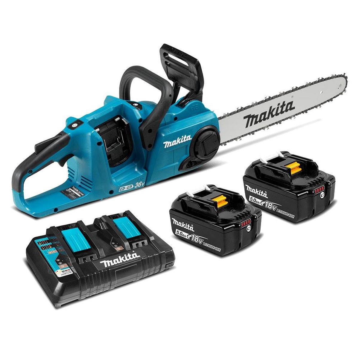 MAKITA DUC400PT2 – 16″ Chain Saw Kit (18VX@ – 5Ah)