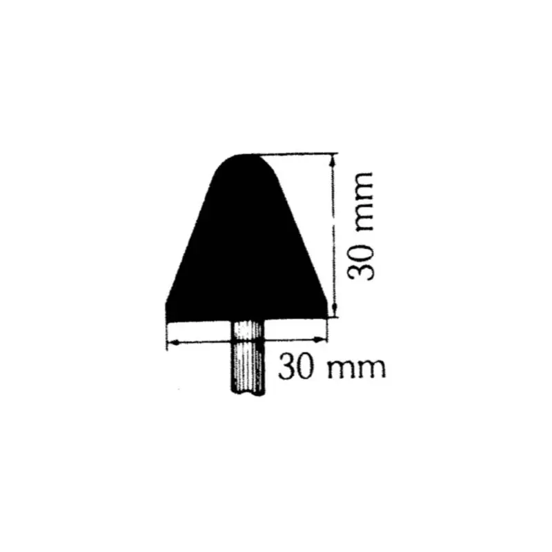Norton Al Oxide Spindle Mounted Point A Shape Pink 30 x 30mm 66253183094 – 4 pcs