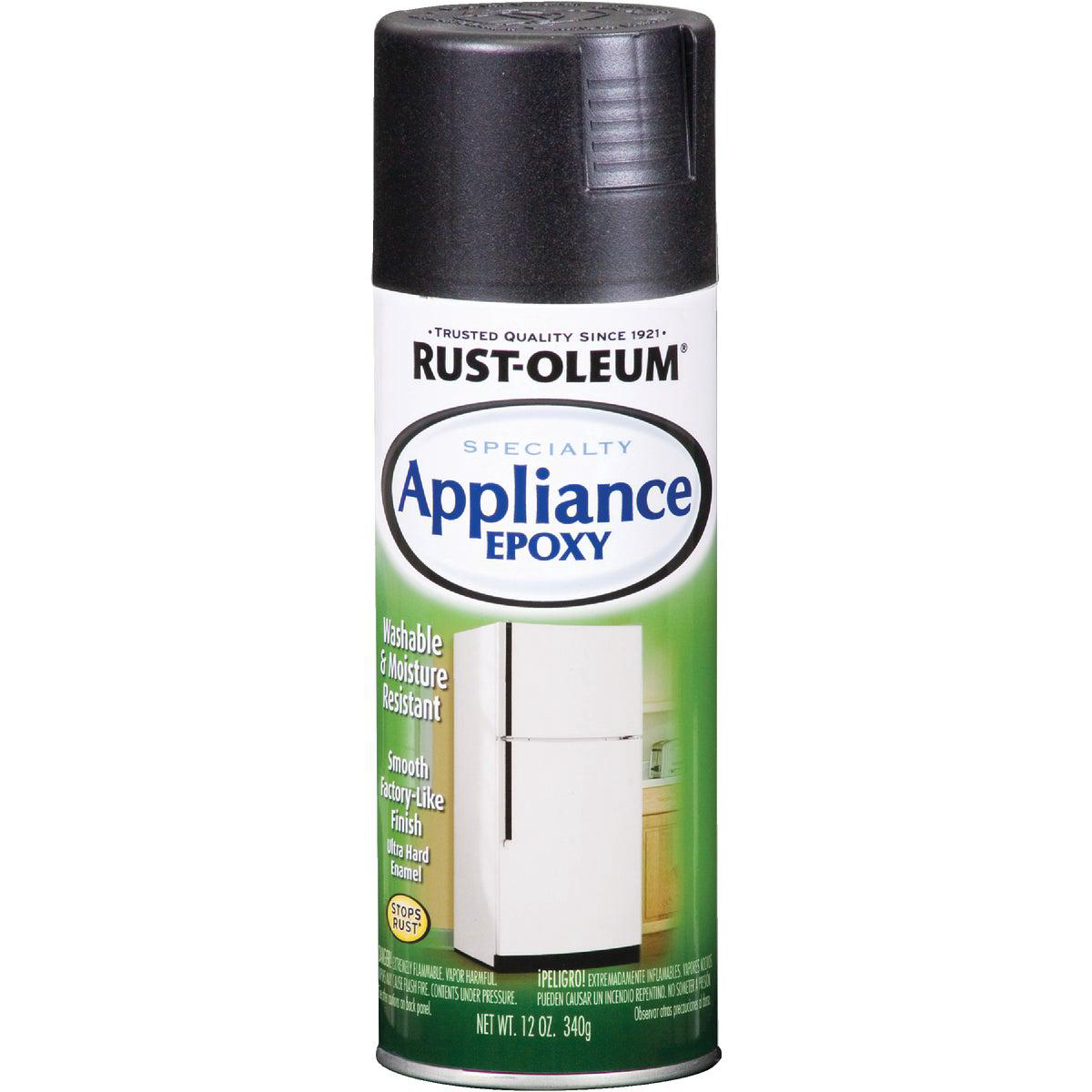 Rust-Oleum Gloss Black 12 Oz Appliance Spray Paint