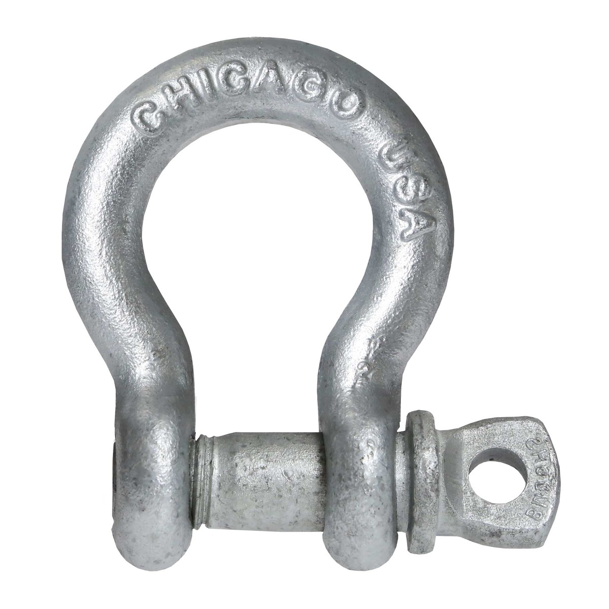 Screw Pin Anchor Shackle – Chicago Hardware – 7/8″ Galvanized Steel – 6.5 Ton