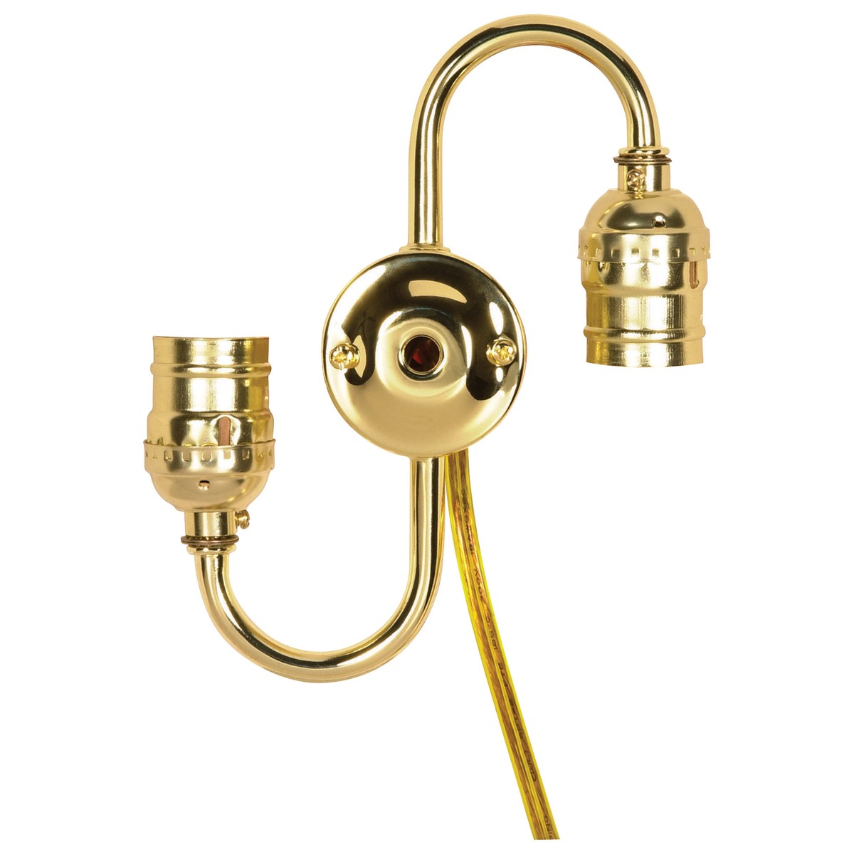 Twin Keyless with 14″ 18/2 SPT-2 105C Clear Gold Wire Wire-18 AWM 105C 7″ Centers – 1/8 IP Top and 1/8 IP Bottom – 50-Pack