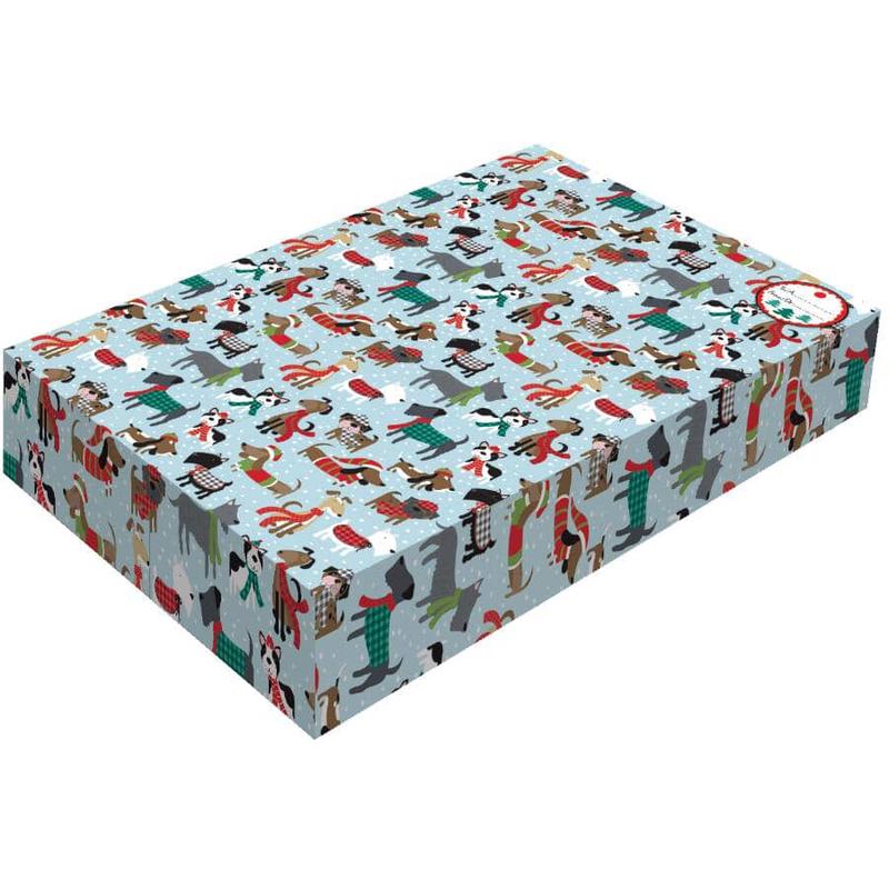 3 Pack 13″ x 9″ x 2″ Folding Christmas Gift Boxes