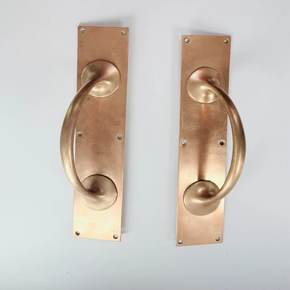 A RARE Pair of Brass Early 1900 Co-Operative UK door handles from Oldham