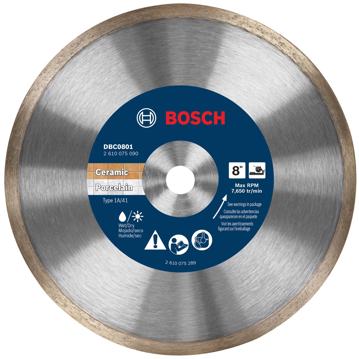 Bosch DBC0801 Std Diamond Blade Continuous Rim 8
