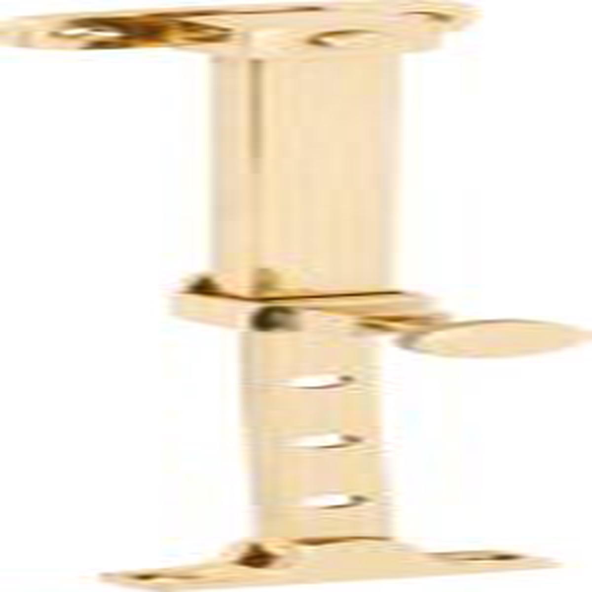 Telescopic Pin Casement Stays by Tradco – L200-295mm | Unlacquered Polished Brass